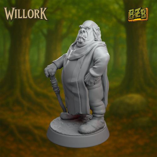 Buglekork na okrągłej podstawce 25 mm, miniatura fantasy do malowania